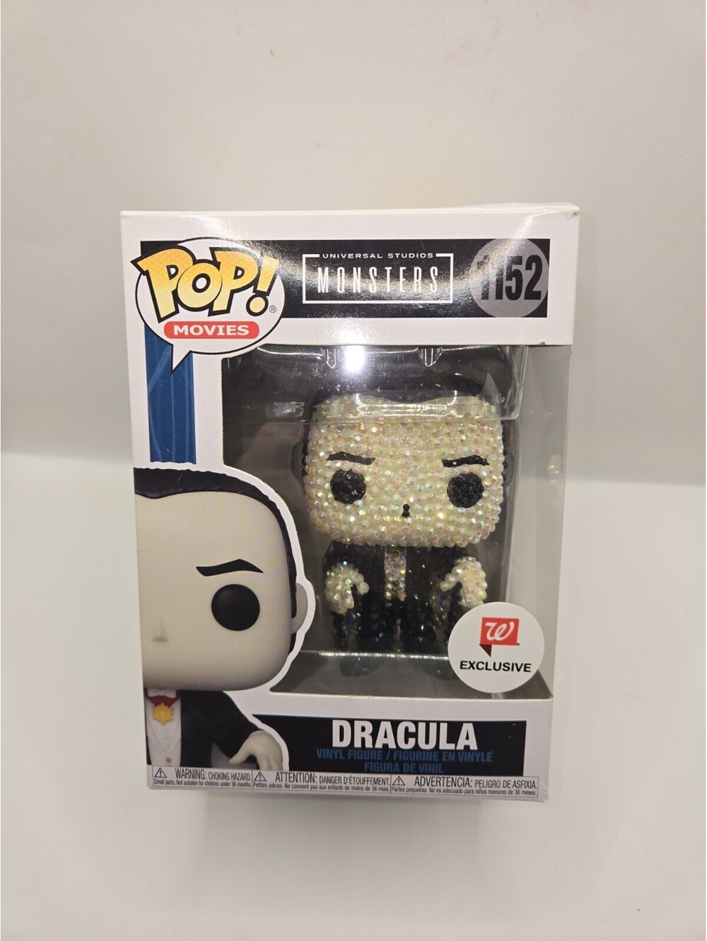 OOAK Custom Rhinestone Dracula Funko Pop 1152 Universal Monsters Bling Crystal